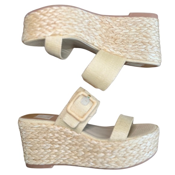 Dolce Vita Shoes - Dolce Vita Raffia Platform Wedge Sandals Size 7.5